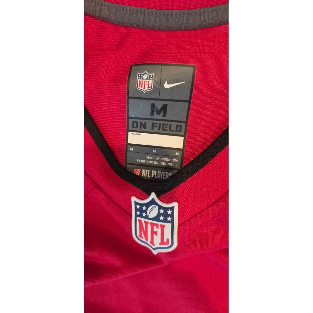 Nike Jersey Mens Medium Red Excellent Tampa Bay Buccaneers NFL On‎ Field Jersey